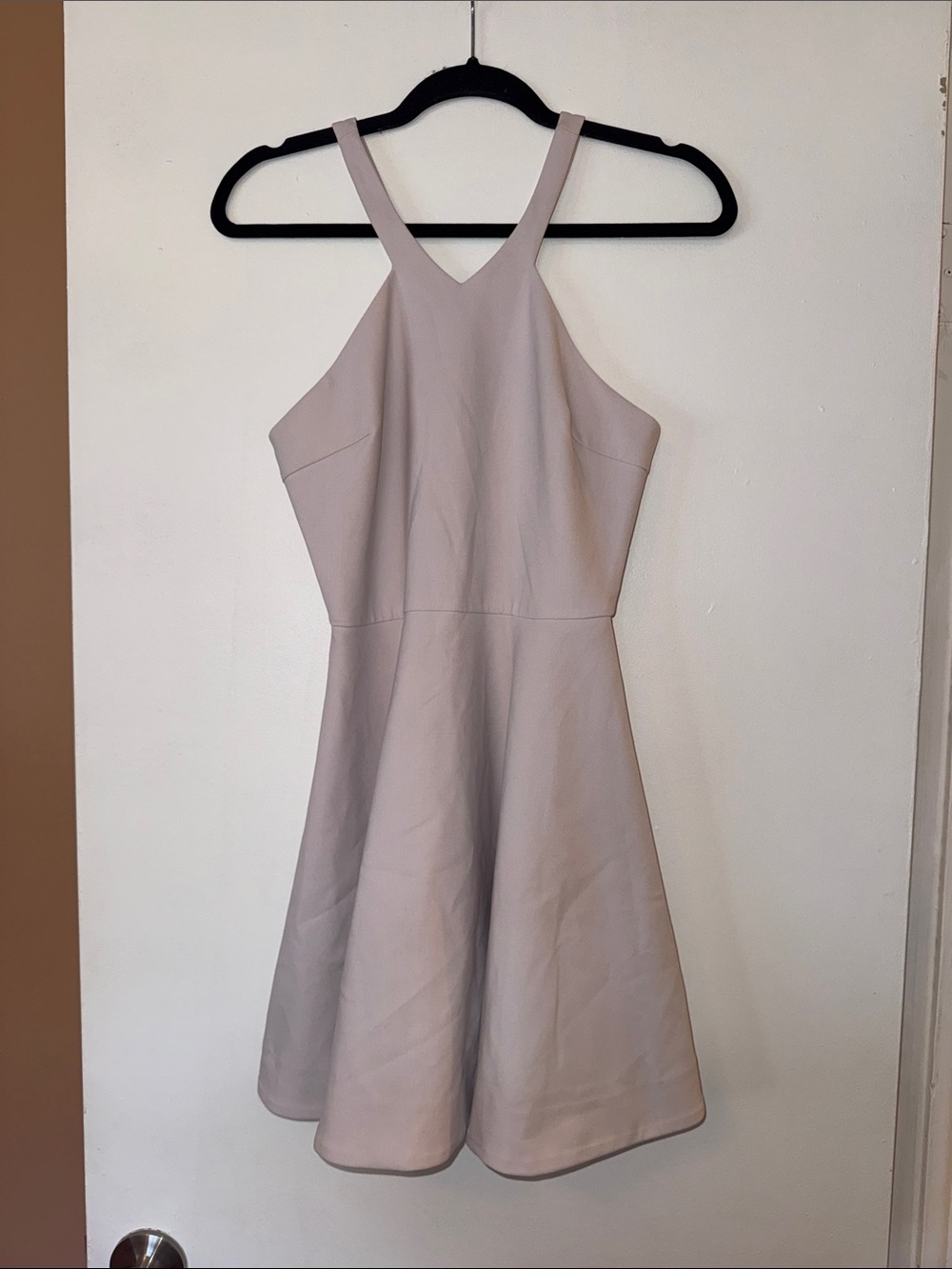 Elizabeth and James A-Line Mini Dress in Dusty Mauve